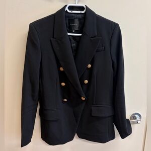 Dynamite Elegant Black Jacket with Gold Accents